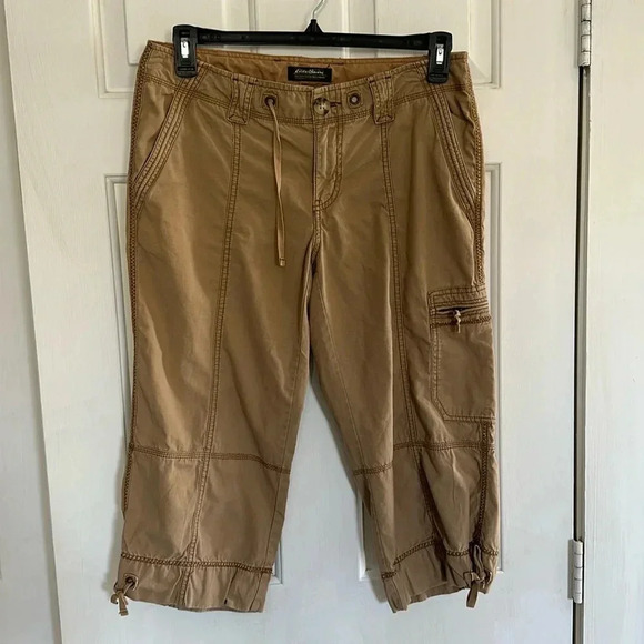 Eddie Bauer Khaki Capri Size 8 - Picture 1 of 4